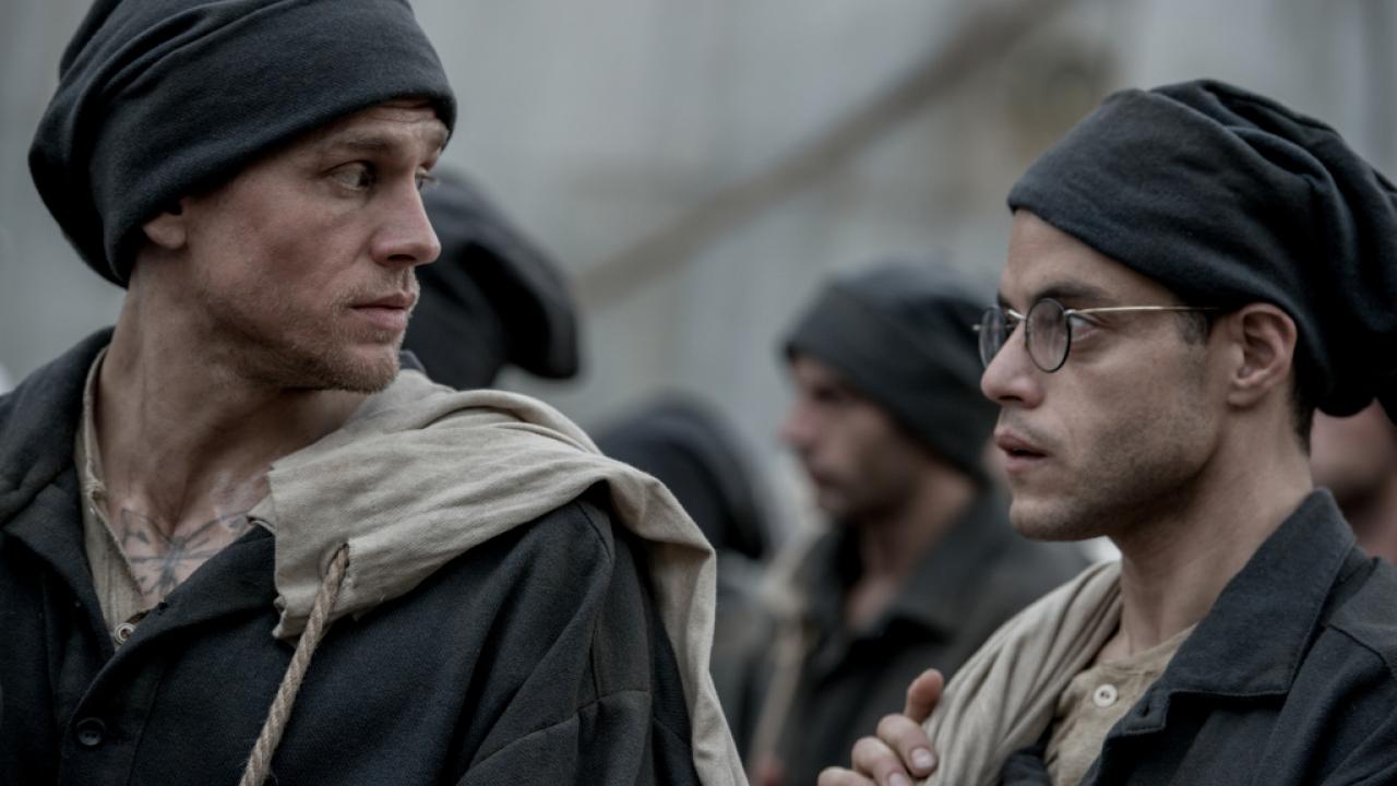 Charlie Hunnam et Rami Malek dans Papillon