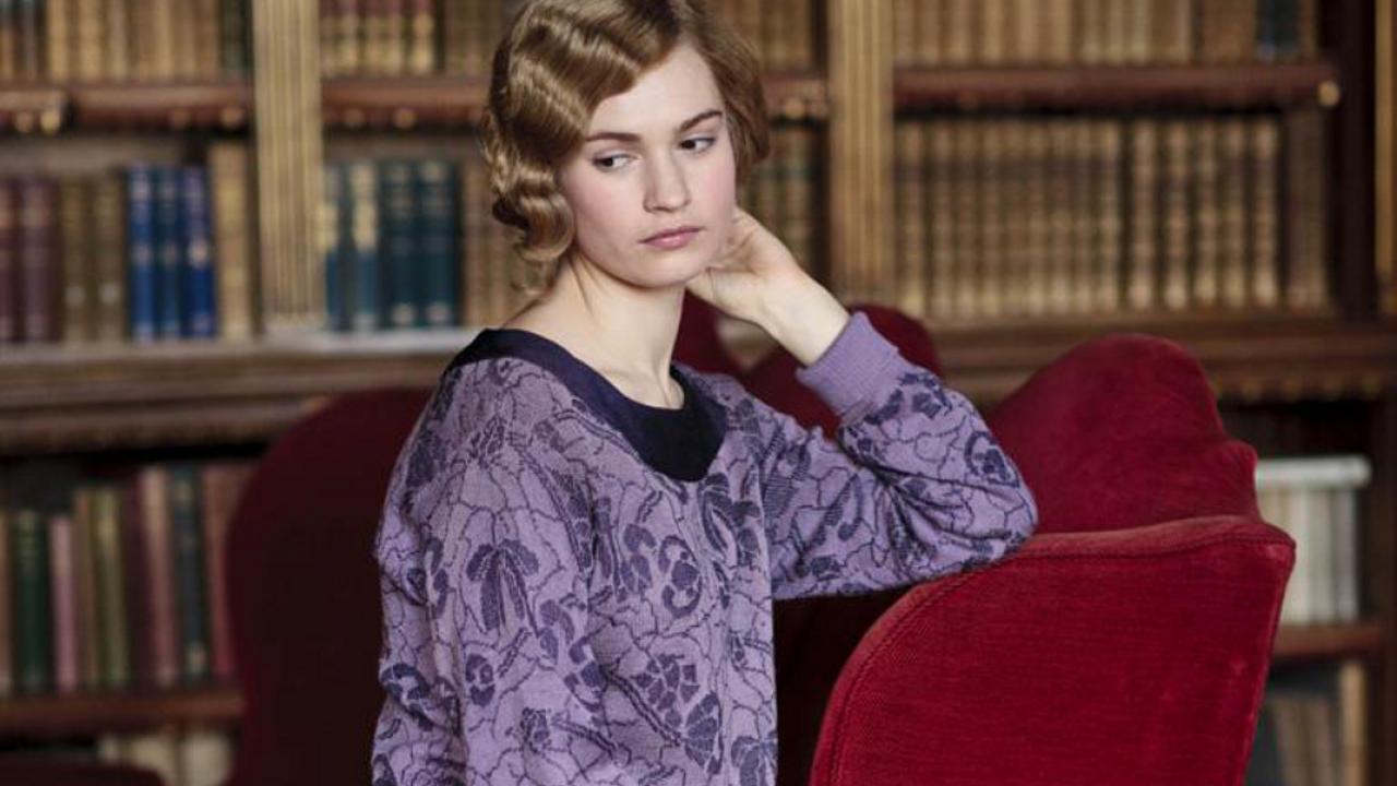 downton abbey lily james