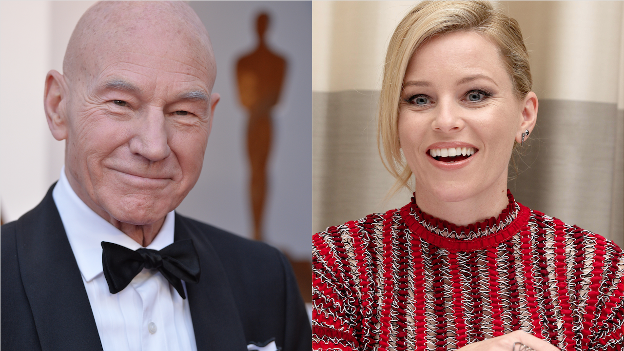 Patrick Stewart Elizabeth Banks Drôles de dames