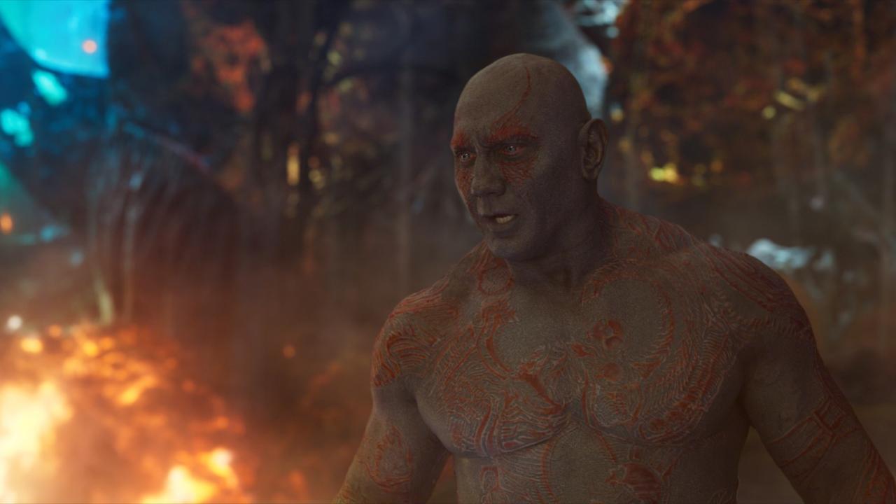 Drax Dave Bautista Les Gardiens de la Galaxie Vol. 2