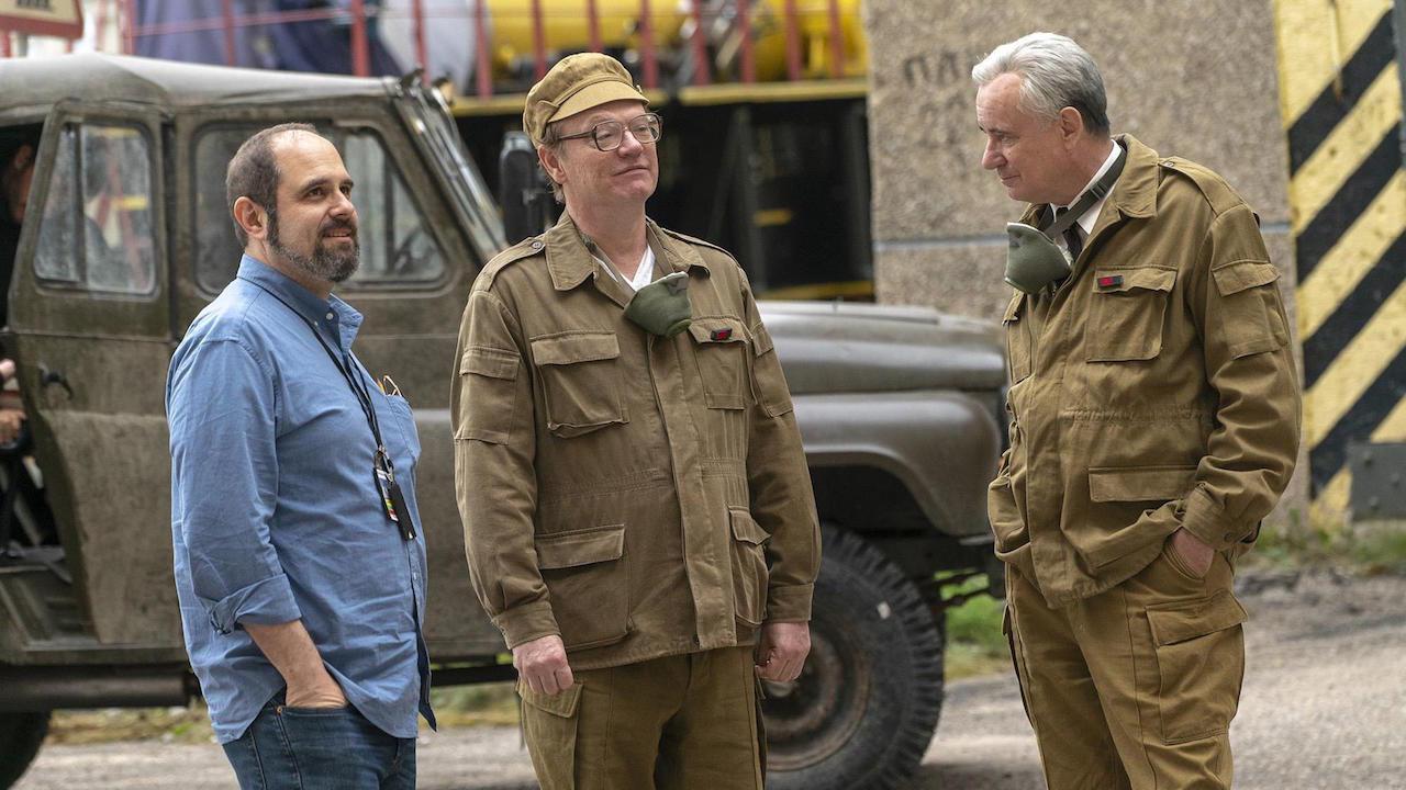 Craig Mazin, Jared Harris et Stellan Skarsgard 