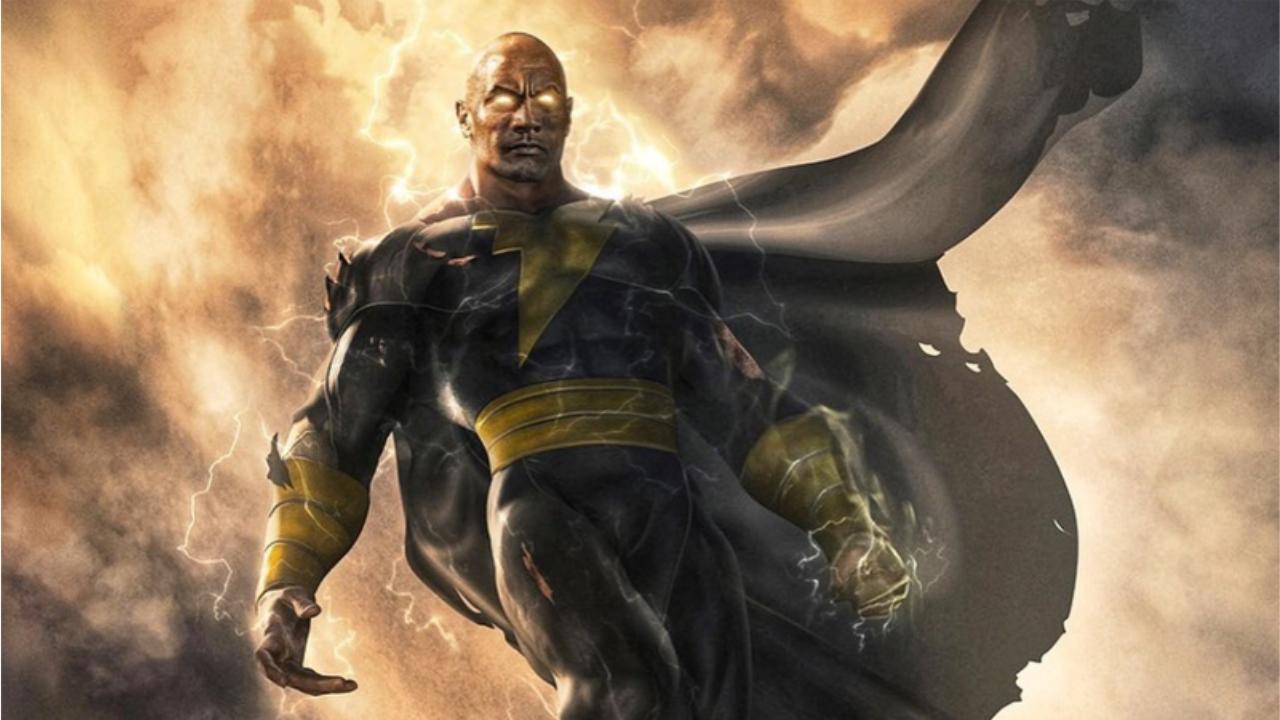 Black Adam Dwayne Johnson artwork