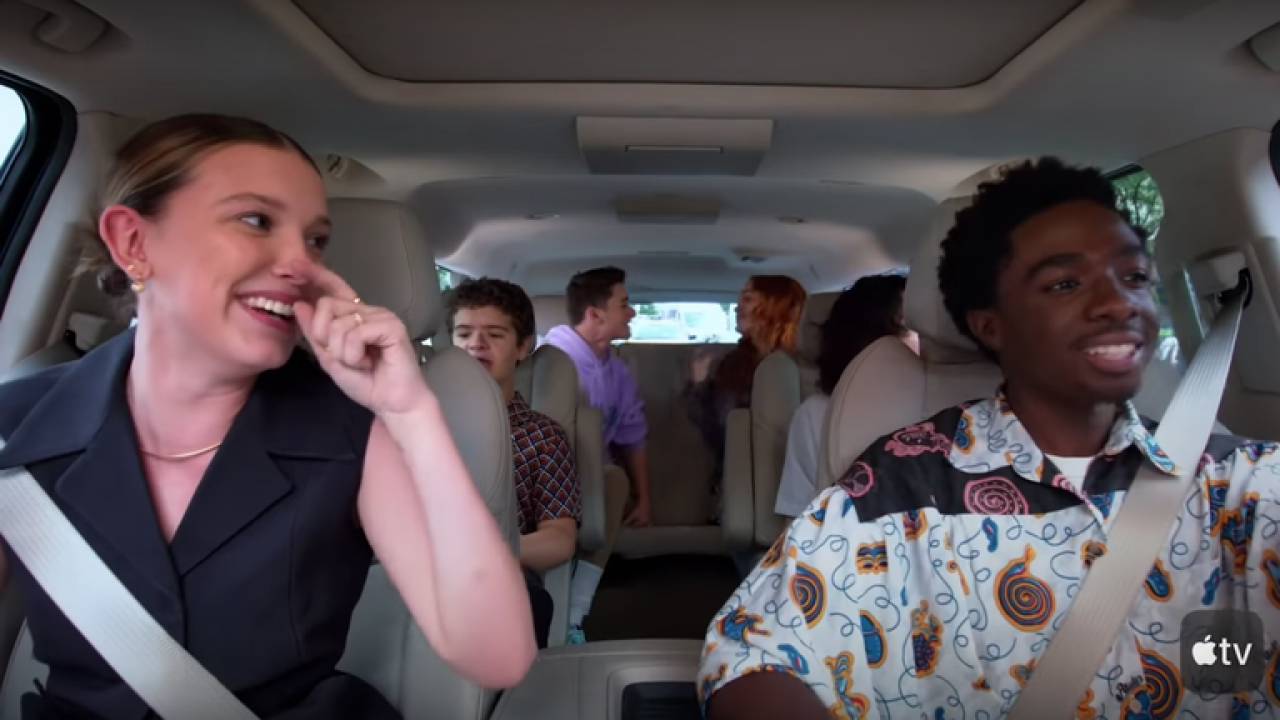 Stranger Things au Carpool Karaoke