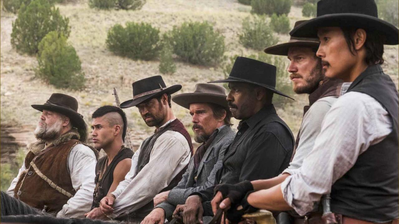 Les 7 Mercenaires : Photo Chris Pratt, Denzel Washington, Ethan Hawke, Lee Byung-Hun, Manuel Garcia-Rulfo