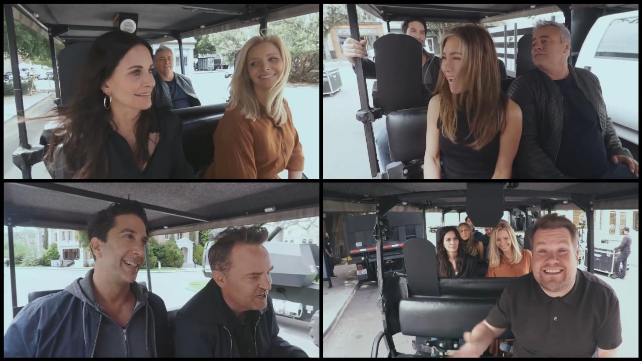 Les Friends s'éclatent au Carpool Karaoke de James Corden