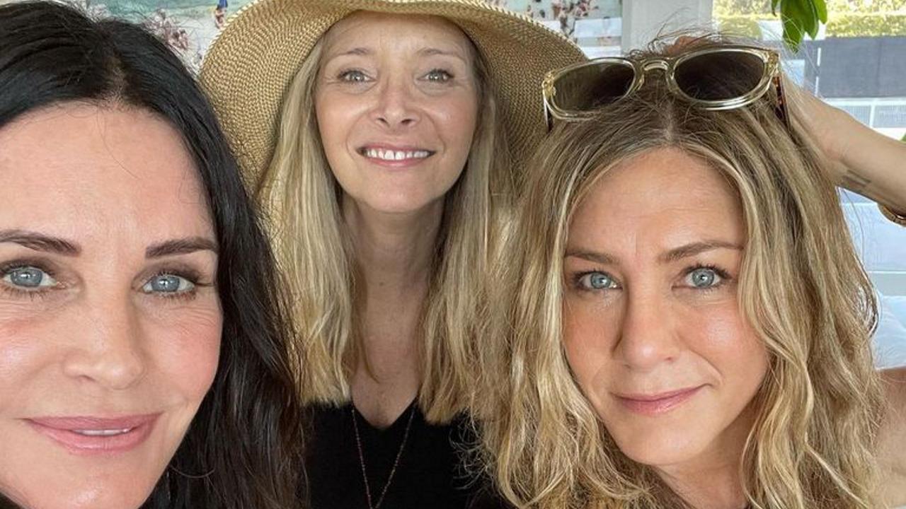 Friends Courteney Cox  Jennifer Aniston et Lisa Kudrow 