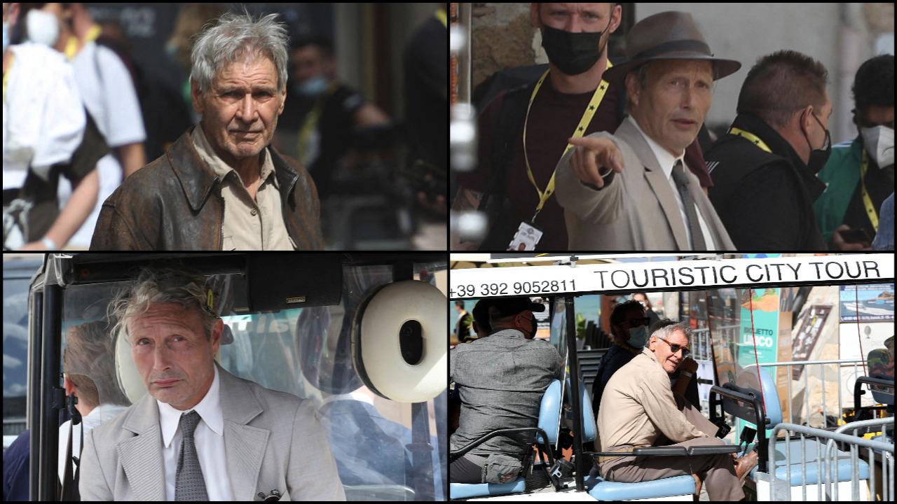 Indiana Jones 5 : Premières photos de tournage avec Mads Mikkelsen et Harrison Ford 