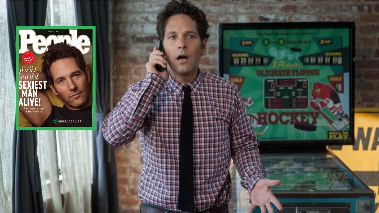 Paul Rudd est élu homme le plus sexy du moment par le magazine People