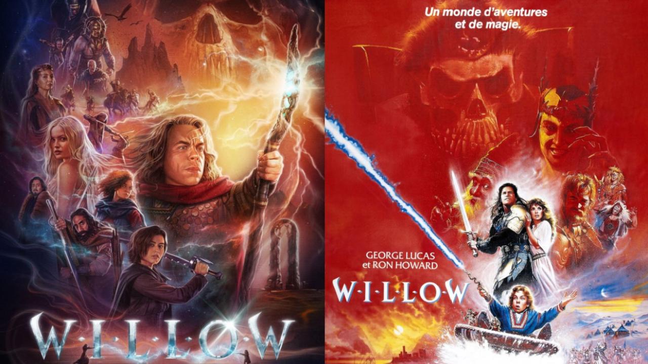 La belle affiche de la série Willow, dans le style de Drew Struzan