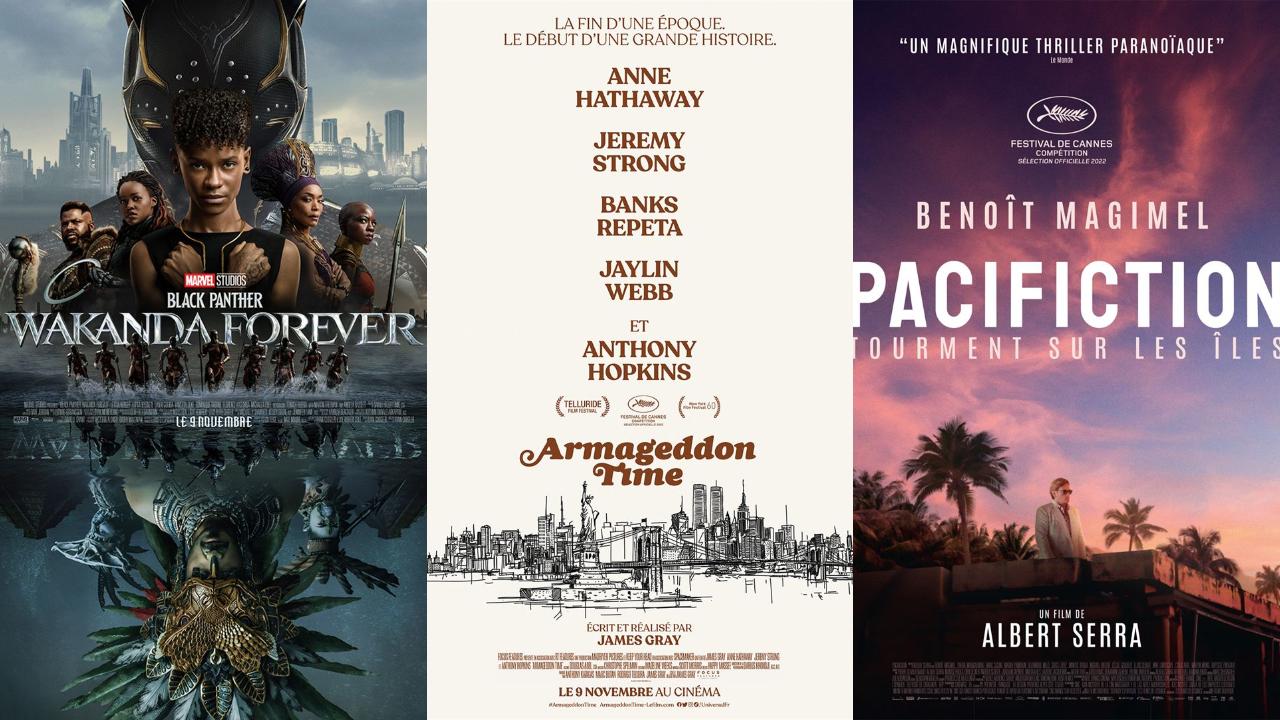 Affiche sorties de films mercredi 9 novembre 2022