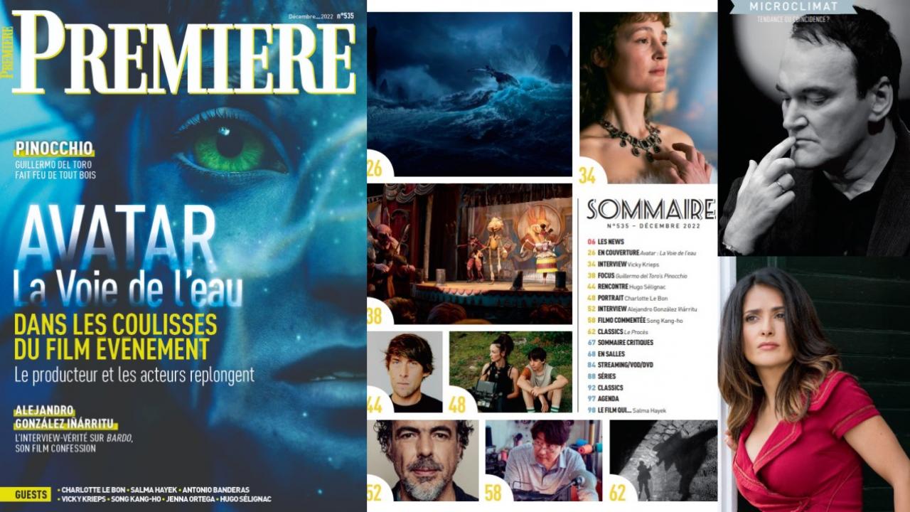 Au sommaire de Première n°535 : Avatar 2, Inarritu, Song Kang-ho, Vicky Krieps, le Pinocchio de Del Toro...