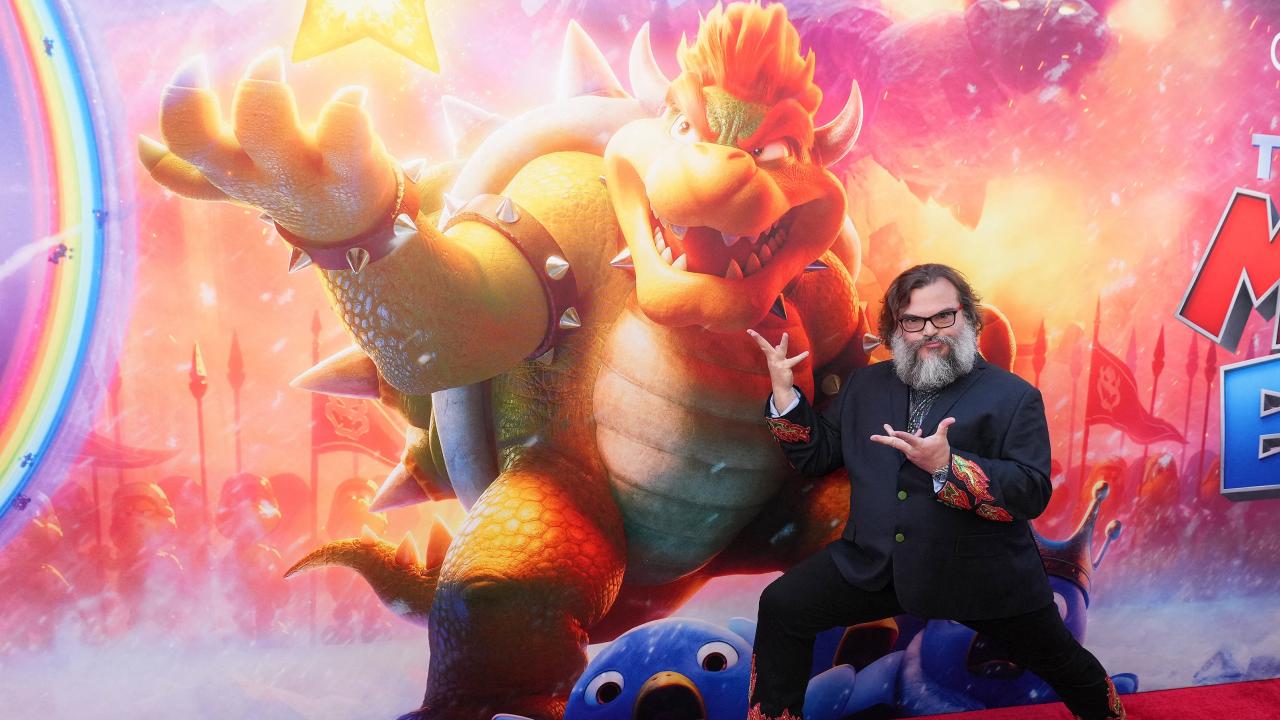 Jack Black s'amuse comme un fou en Bowser pendant la promo de Super Mario Bros