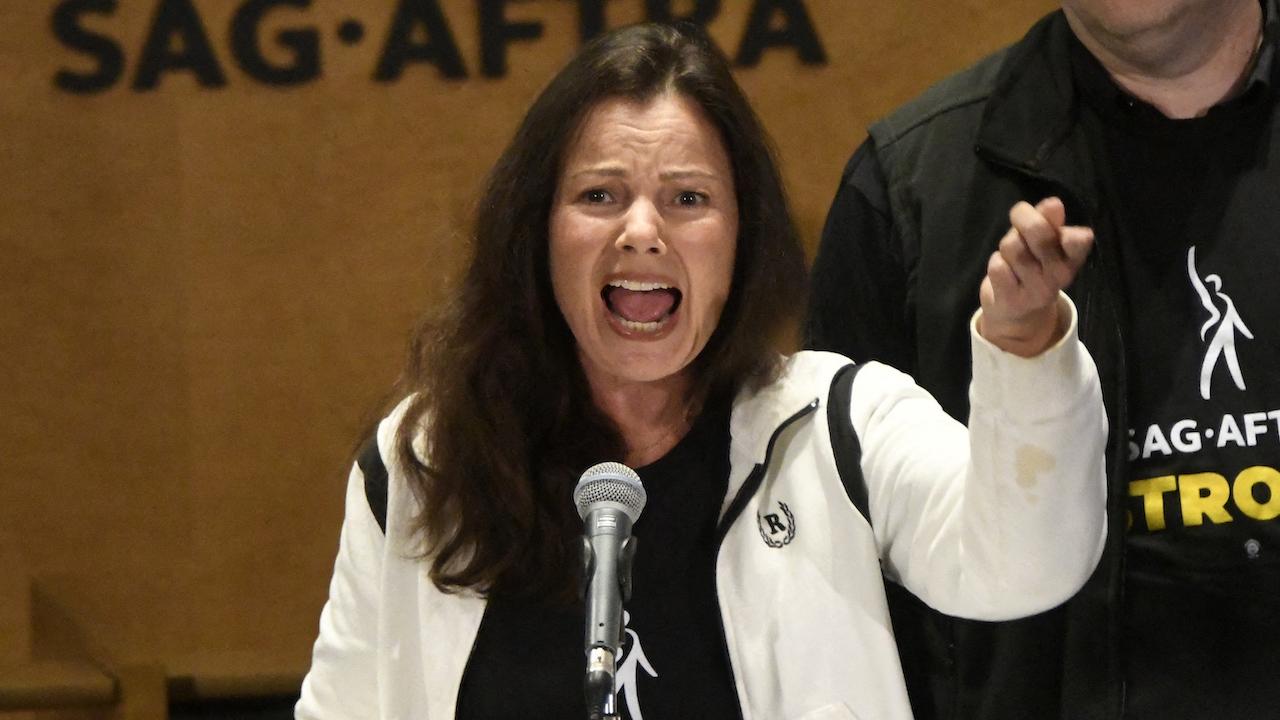 Fran Drescher - grève des acteurs à Hollywood