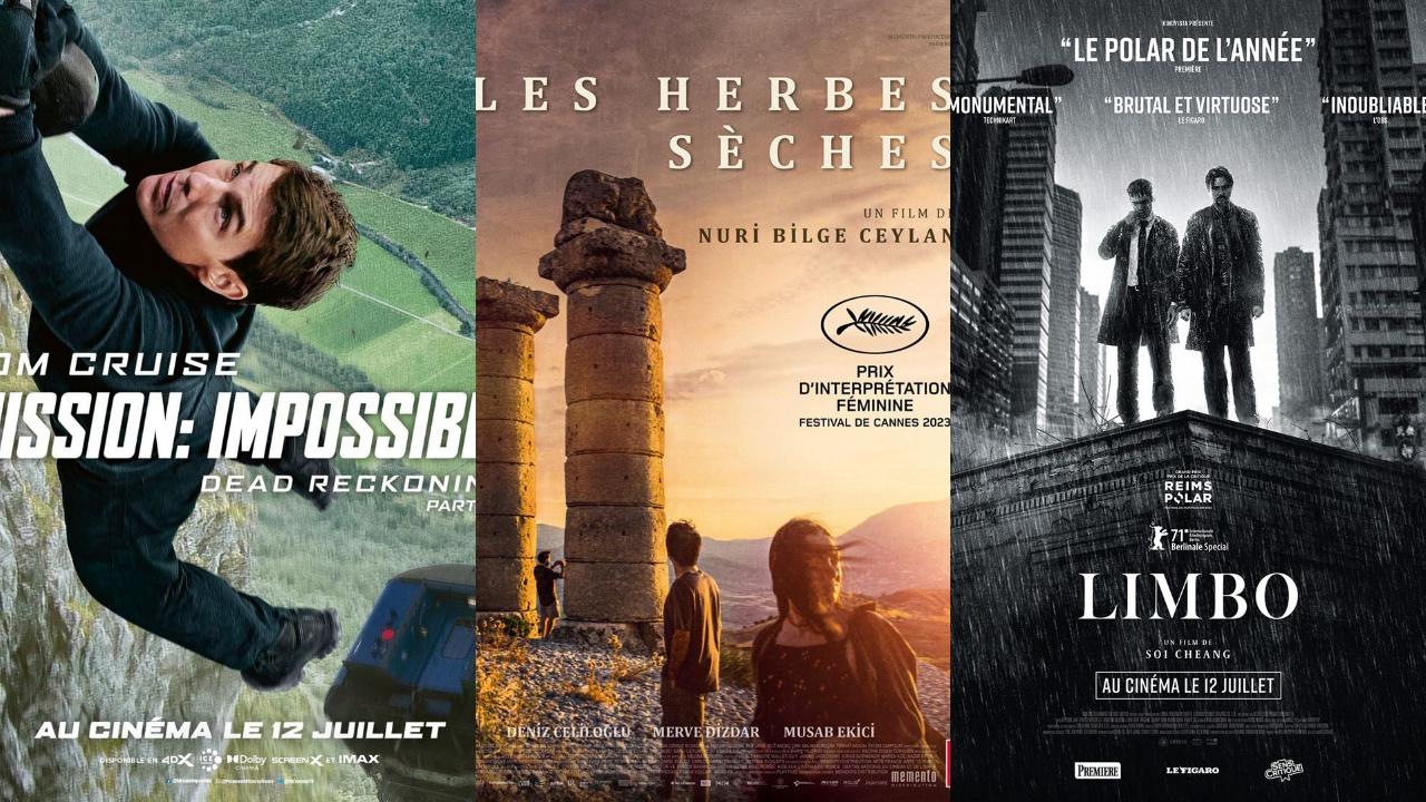 Affiches Films à l'affiche mercredi 12 juillet 2023