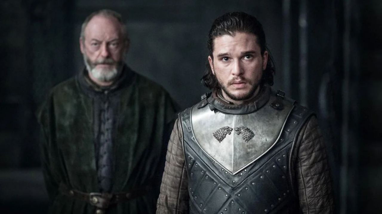 Liam Cunningham et Kit Harington dans Game of Thrones