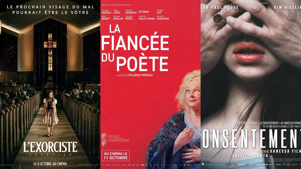 Affiches Films à l'affiche mercredi 11 octobre 2023