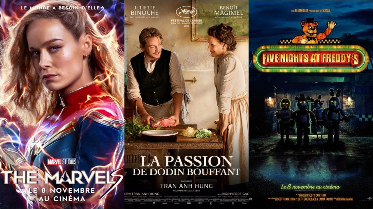 Affiches Films à l'affiche mercredi 8 novembre 2023