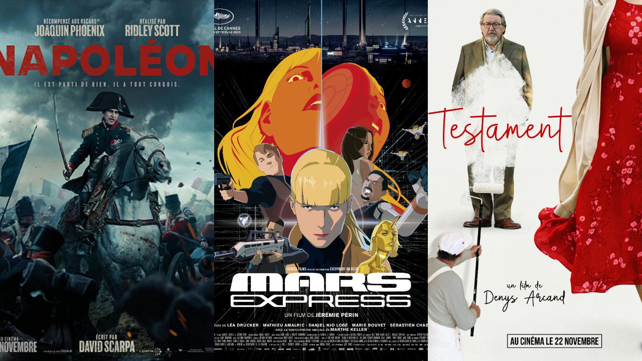 Affiches Films à l'affiche mercredi 22 novembre 2023