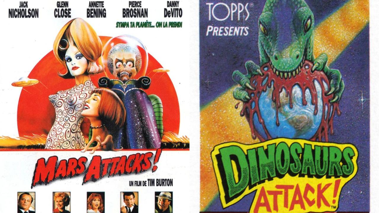 Mars Attacks! et le jeu de cartes Dinosaurs Attack