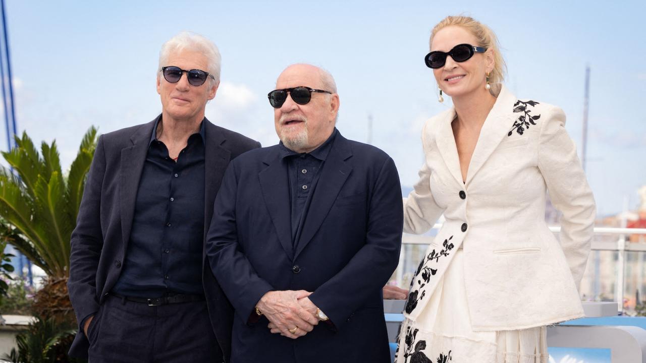 Richard Gere, Paul Schrader et Uma Thurman à Cannes 2024