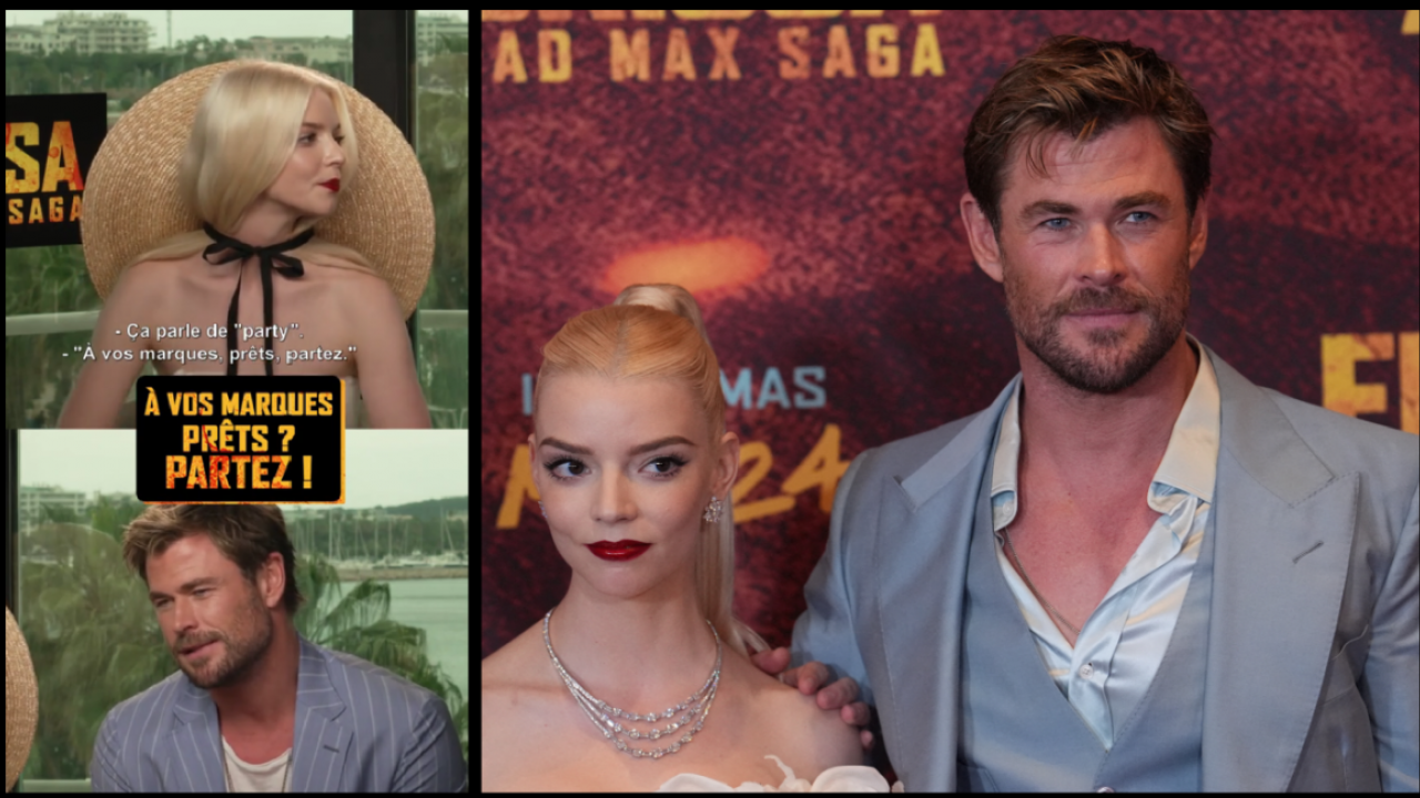 Anya Taylor-Joy donne une leçon de français à Chris Hemsworth 