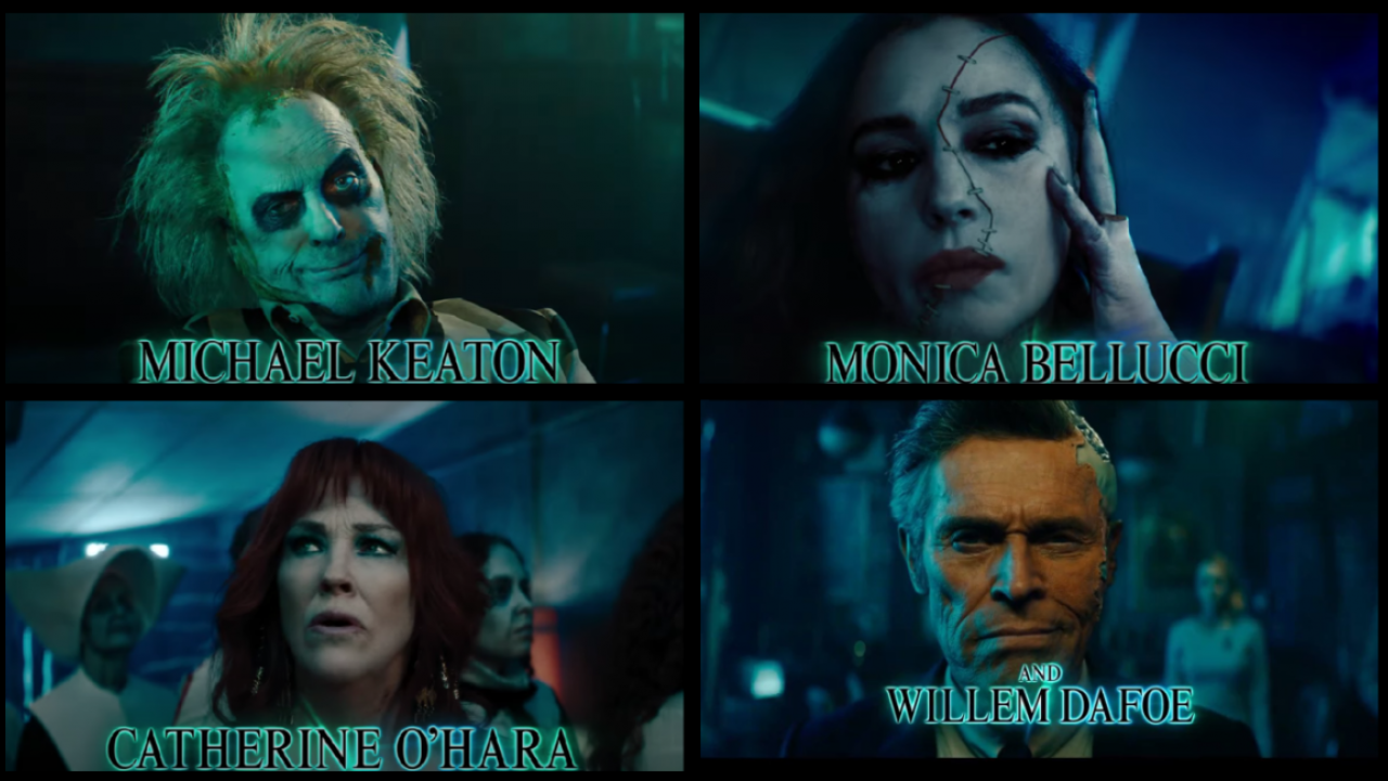 La bande-annonce de Beetlejuice plonge Monica Bellucci et Willem Dafoe dans le monde des morts