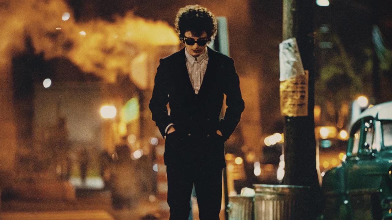 Timothée Chalamet en Bob Dylan