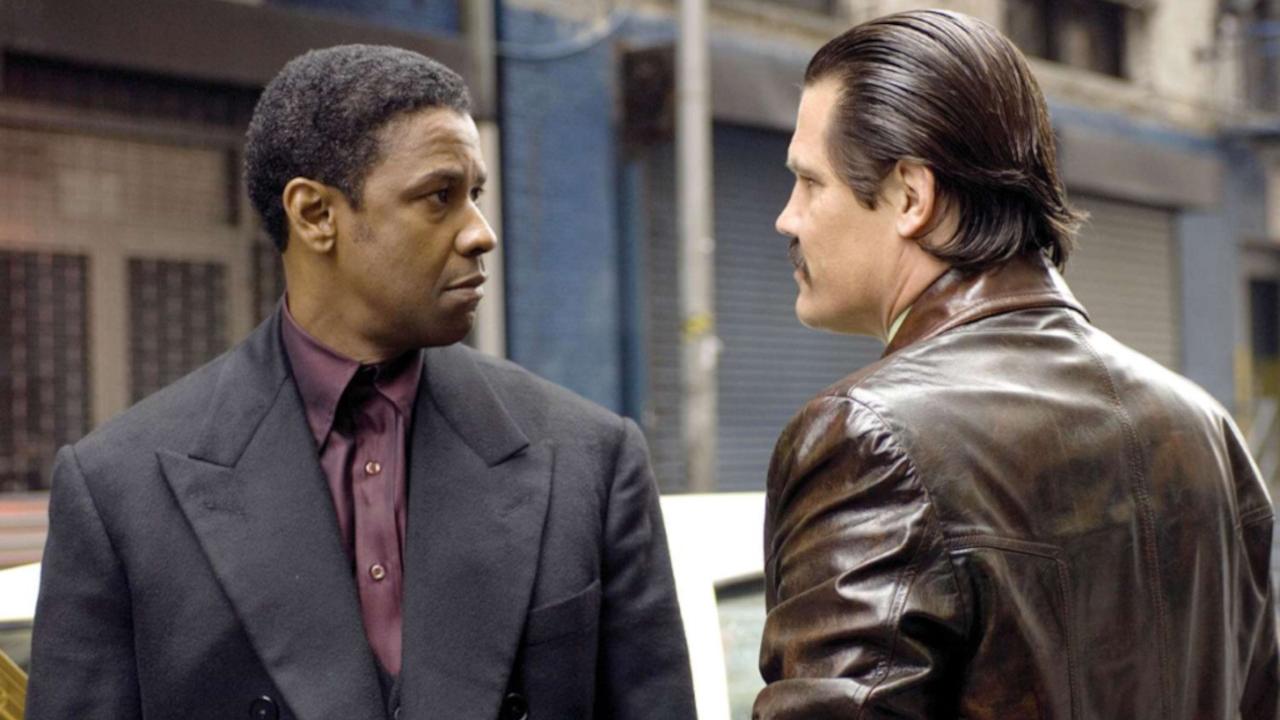 Josh Brolin et Denzel Washington sur American Gangster