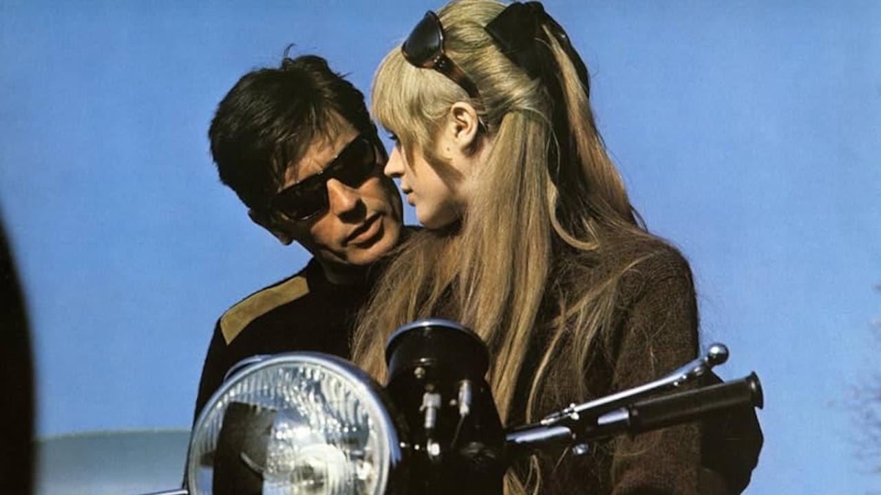 Alain Delon Marianne Faithfull dans La Motocyclette (1968)