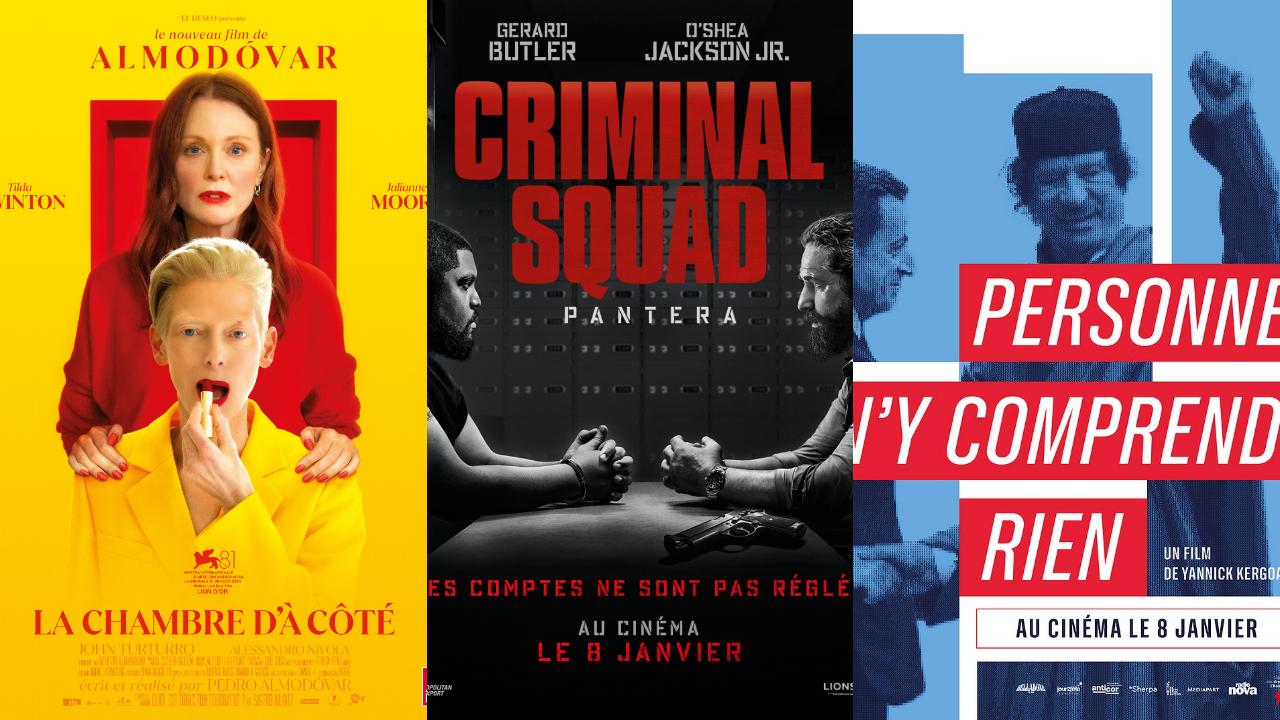 Affiches Films à l'affiche semaine du 8 janvier 2025