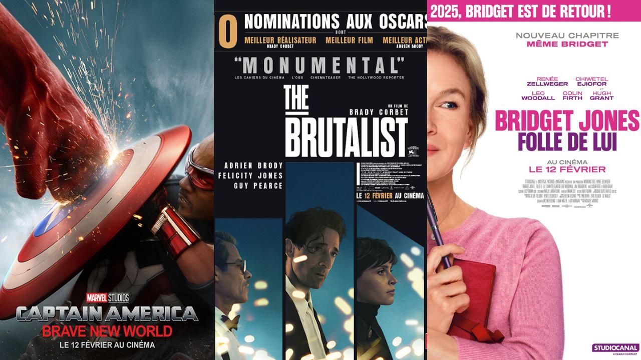 Affiches Films à l'affiche semaine du 12 février 2025