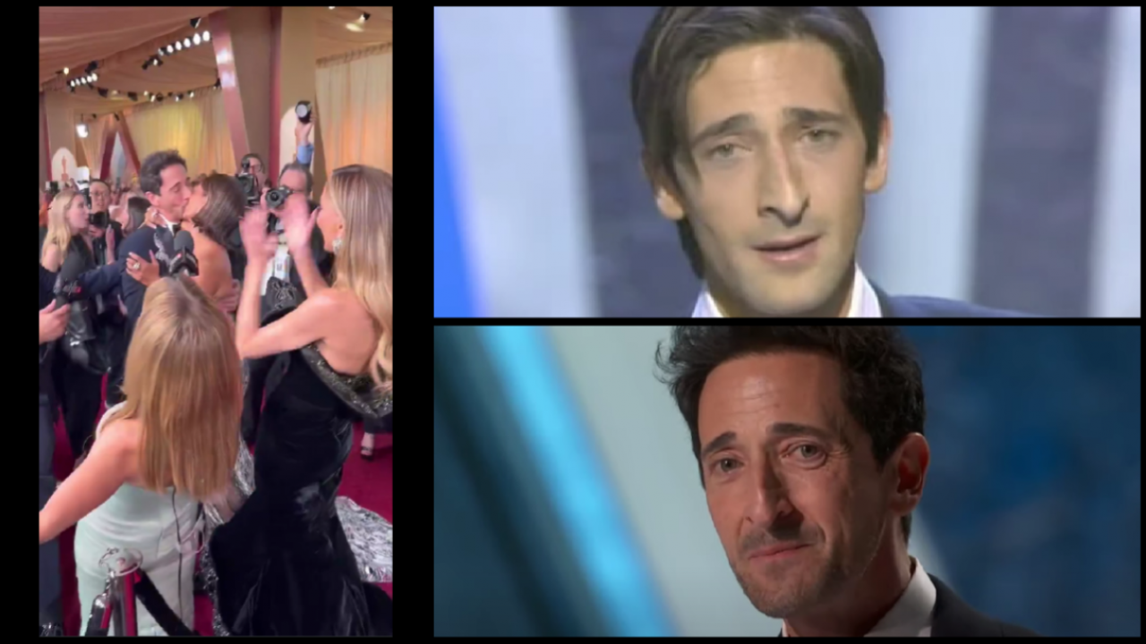 Aux Oscars, ne coupez pas la parole à Adrien Brody en plein discours !