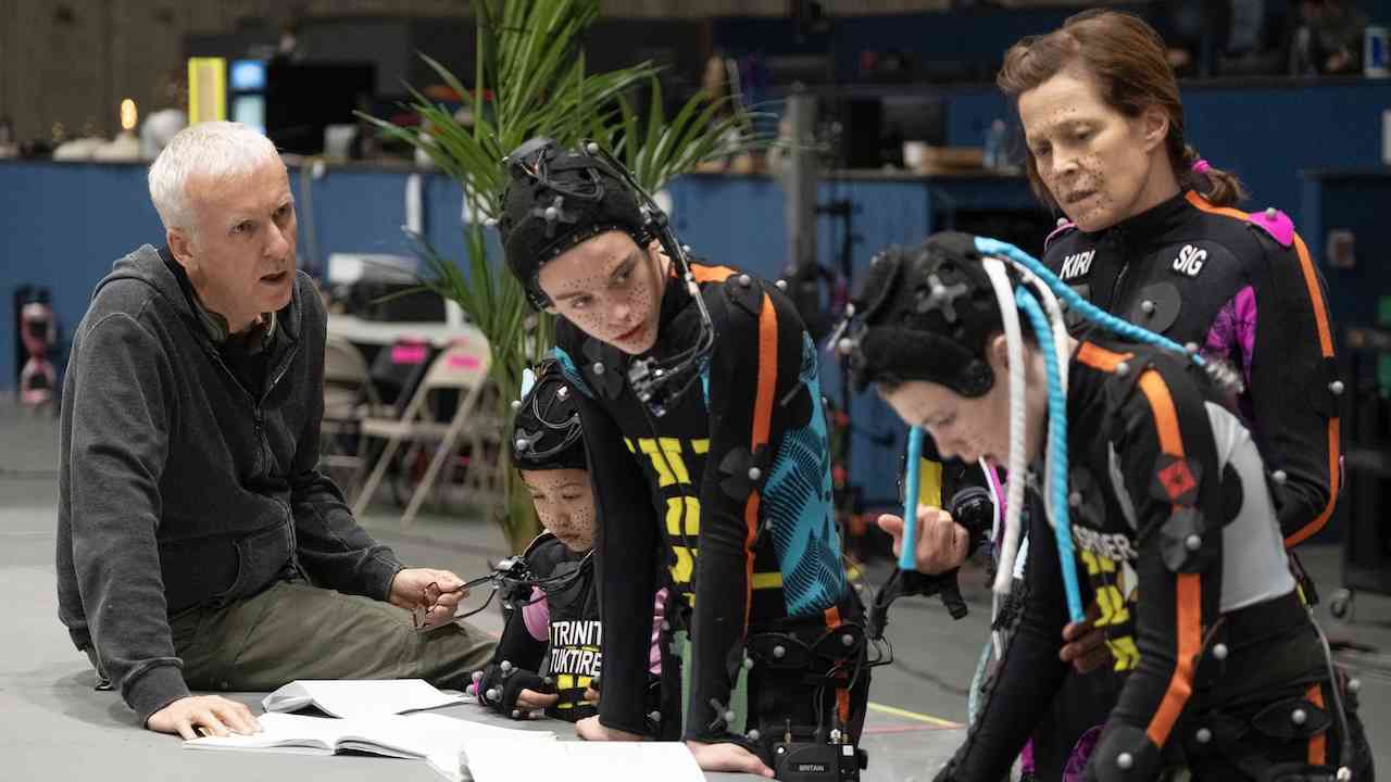 James Cameron sur le tournage d'Avatar 3