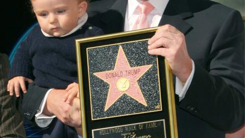 L'étoile de Donald Trump sur le Hollywood Boulevard