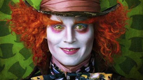 Alice au pays des merveilles Johnny Depp chapelier fou Tim Burton