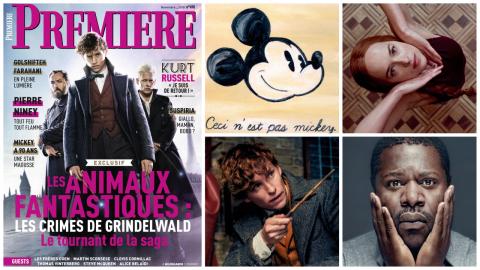 Première n°490 : Les Animaux fantastiques 2, les 90 ans de Mickey, Kurt Russell, Suspiria, Steve McQueen...