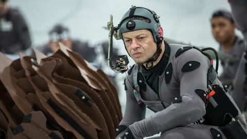 Andy Serkis sur le tournage de La Planète des singes 2 (2014)