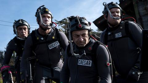 Andy Serkis sur le tournage de La Planète des singes 3 (2017)