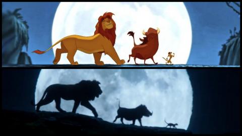 Le Roi Lion 1994 vs. 2019 : Simba, Pumbaa et Timon