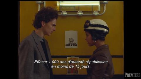 The French Dispatch : Lyna Khoudri et Timothée Chalamet