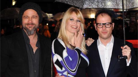 Brad Pitt à l'avant-première de Kick-Ass avec le réalisateur Matthew Vaughn et sa femme Claudia Schiffer