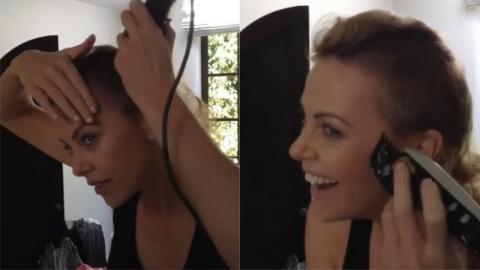 Vidéo : Quand Charlize Theron a dû se raser la tête pour Mad Max : Fury Road