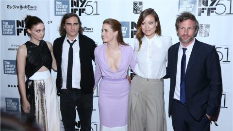 Rooney Mara, Joaquin Phoenix, Amy Adams, Olivia Wilde et Spike Jonze à l'avant-première de Her à New York, en octobre 2013