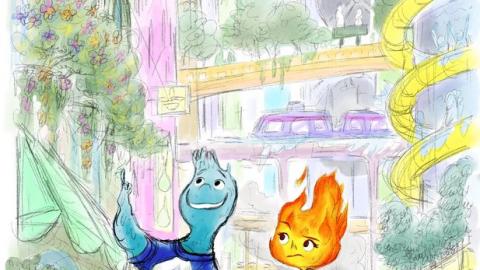 Elemental Pixar concept art