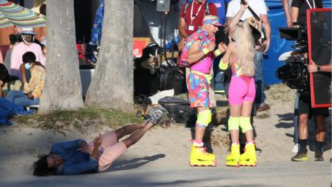 Best-of des photos de tournage incroyables de Barbie avec Margot Robbie et Ryan Gosling