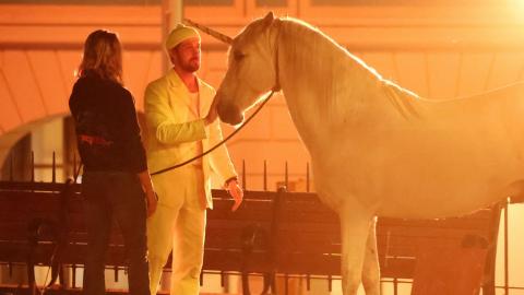 Ryan Gosling sur le tournage de L'Homme qui tombe à pic en Australie