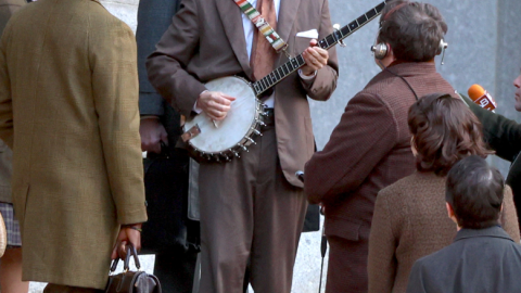 Tournage du biopic de Bob Dylan avec Timothée Chalamet et Edward Norton