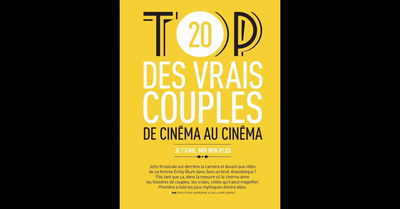 Première n°486 : Top 20 des vrais couples de cinéma au cinéma