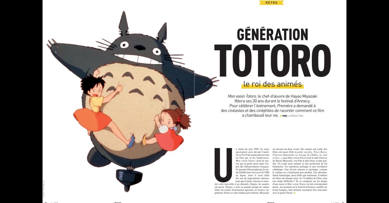 Première n°486 : Mon Voisin Totoro de Hayao Miyazaki raconté par des animateurs