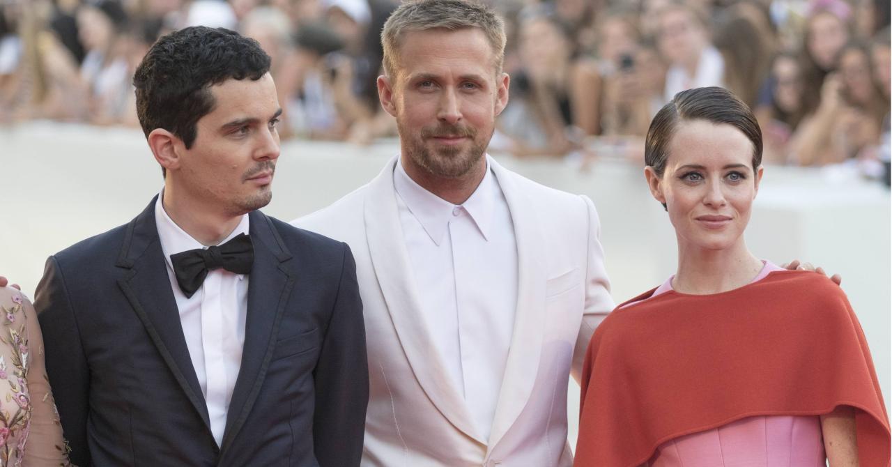 Ouverture de la Mostra de Venise 2018 : Damien Chazelle, Ryan Gosling et Claire Foy présentent First Man